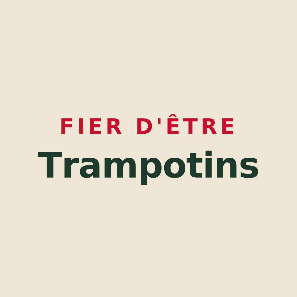 Tote bag « Fier d'être Trampotins » — design pour Trampot