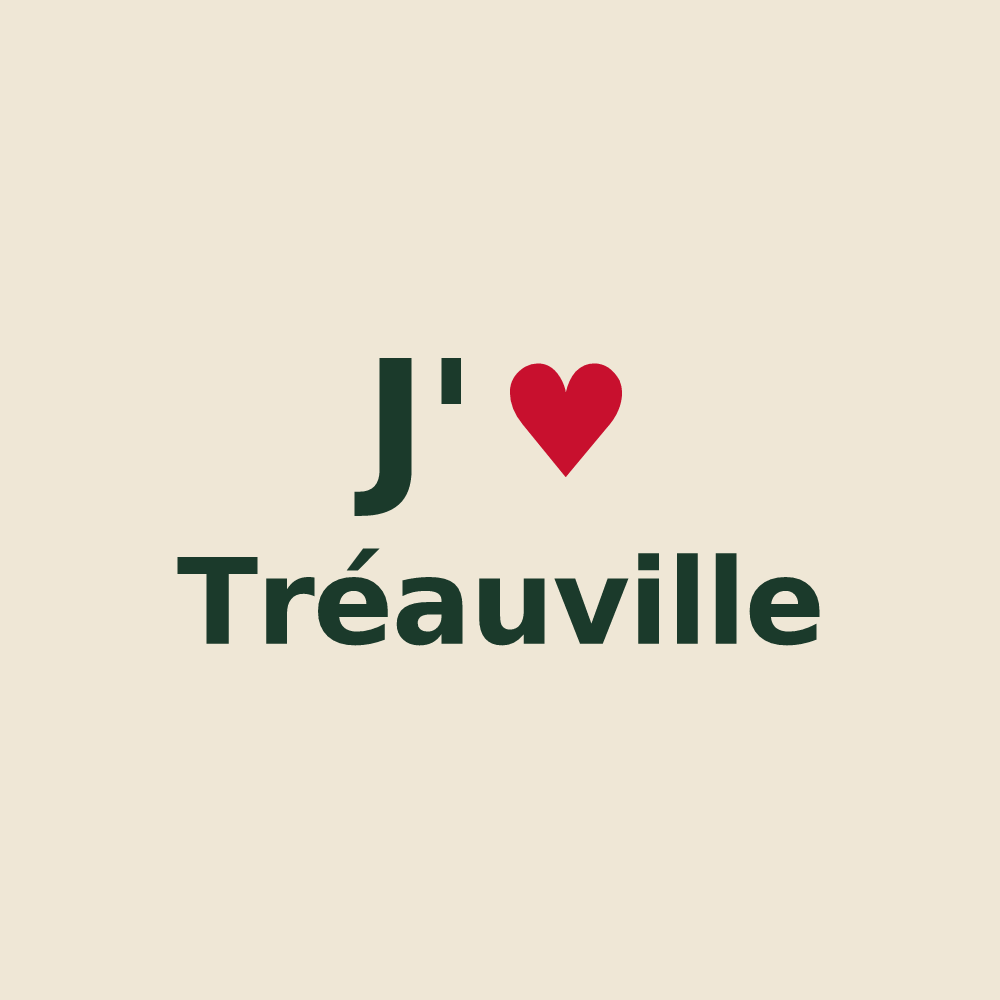 Tote bag personnalisé Tréauville — design J'aime Tréauville