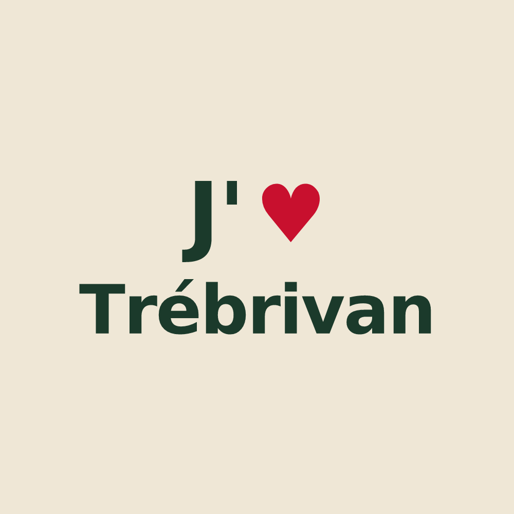 Tote bag personnalisé Trébrivan — design J'aime Trébrivan