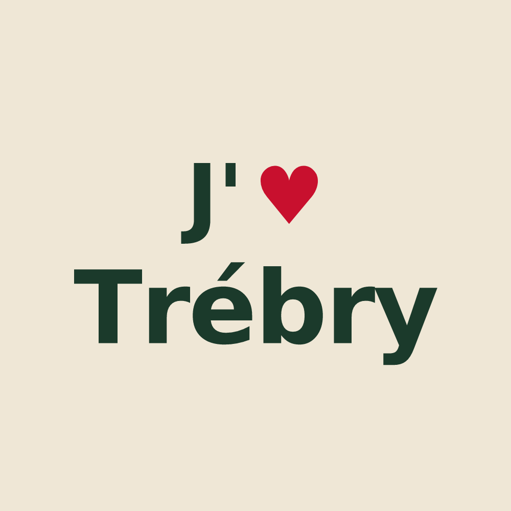 Tote bag personnalisé Trébry — design J'aime Trébry