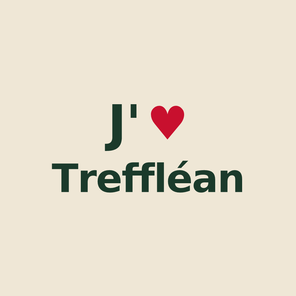Tote bag personnalisé Treffléan — design J'aime Treffléan