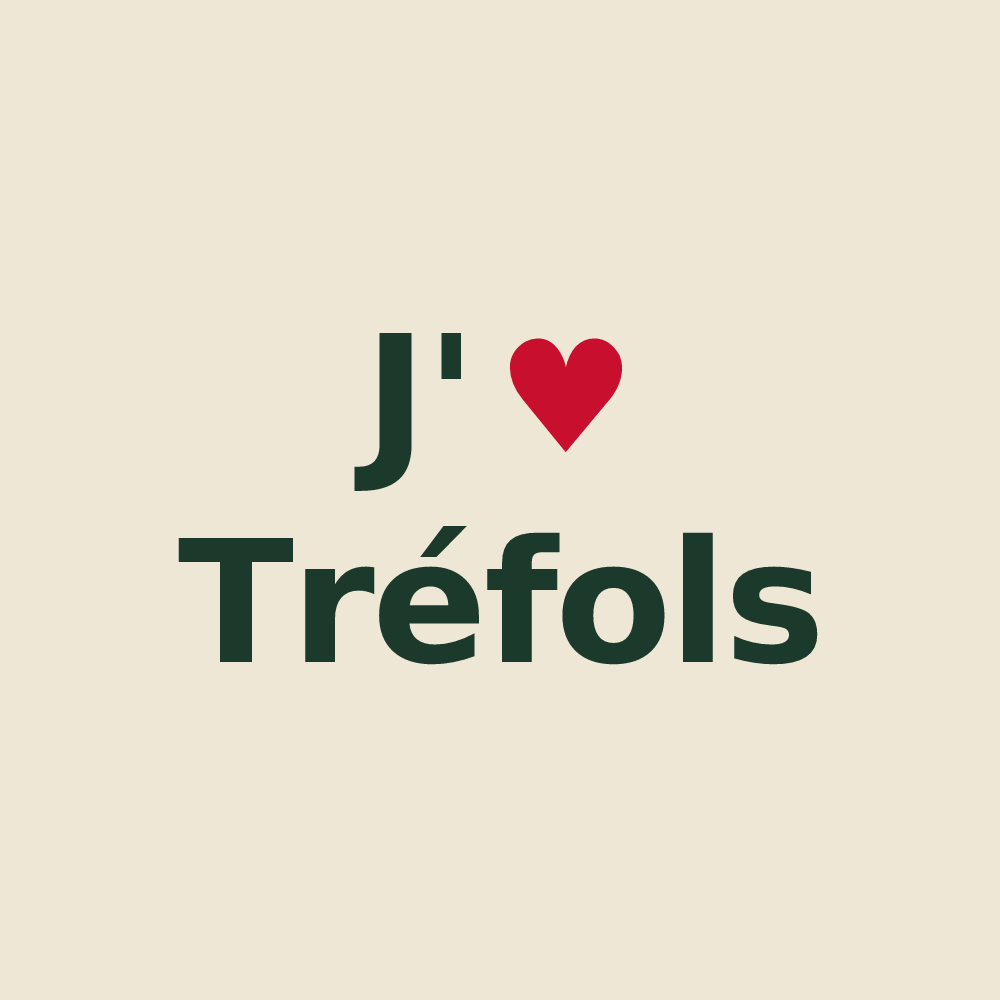 Tote bag personnalisé Tréfols — design J'aime Tréfols