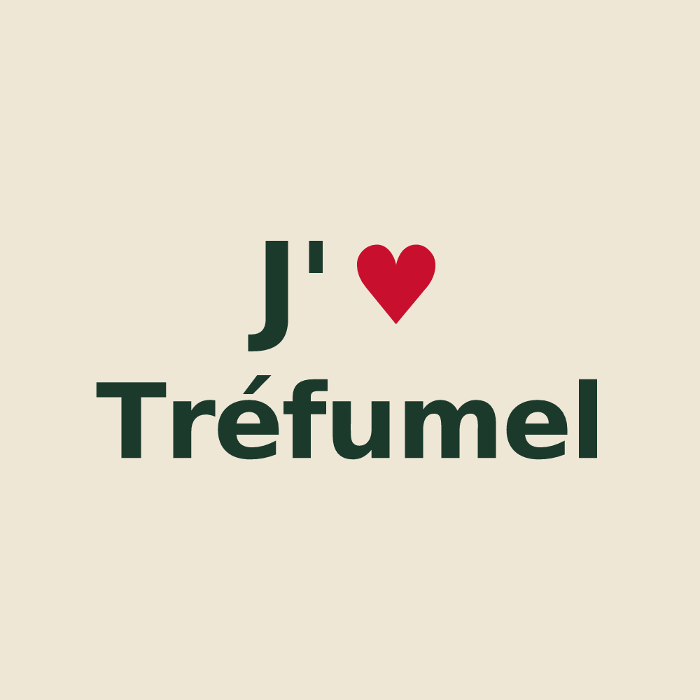 Tote bag personnalisé Tréfumel — design J'aime Tréfumel