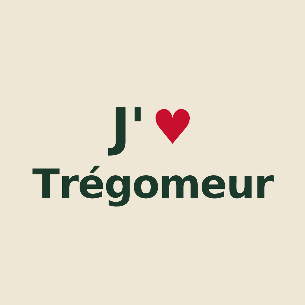 Tote bag personnalisé Trégomeur — design J'aime Trégomeur