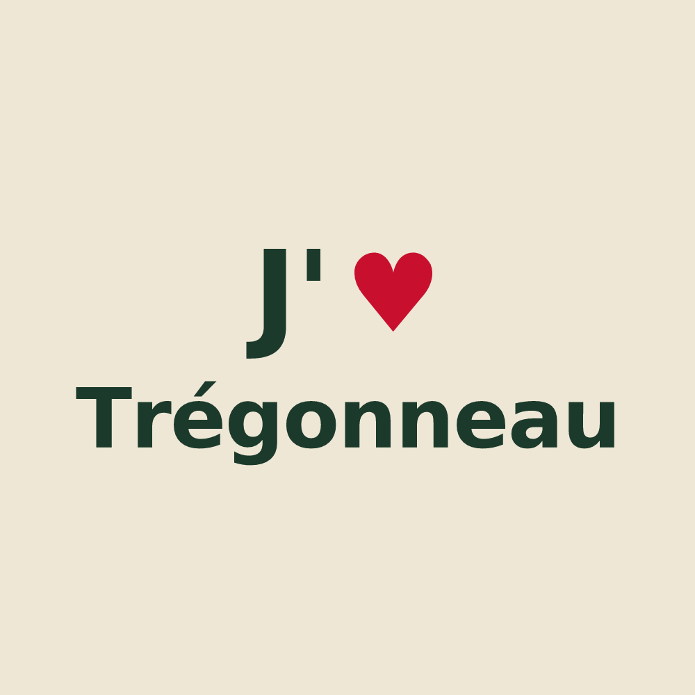 Tote bag personnalisé Trégonneau — design J'aime Trégonneau