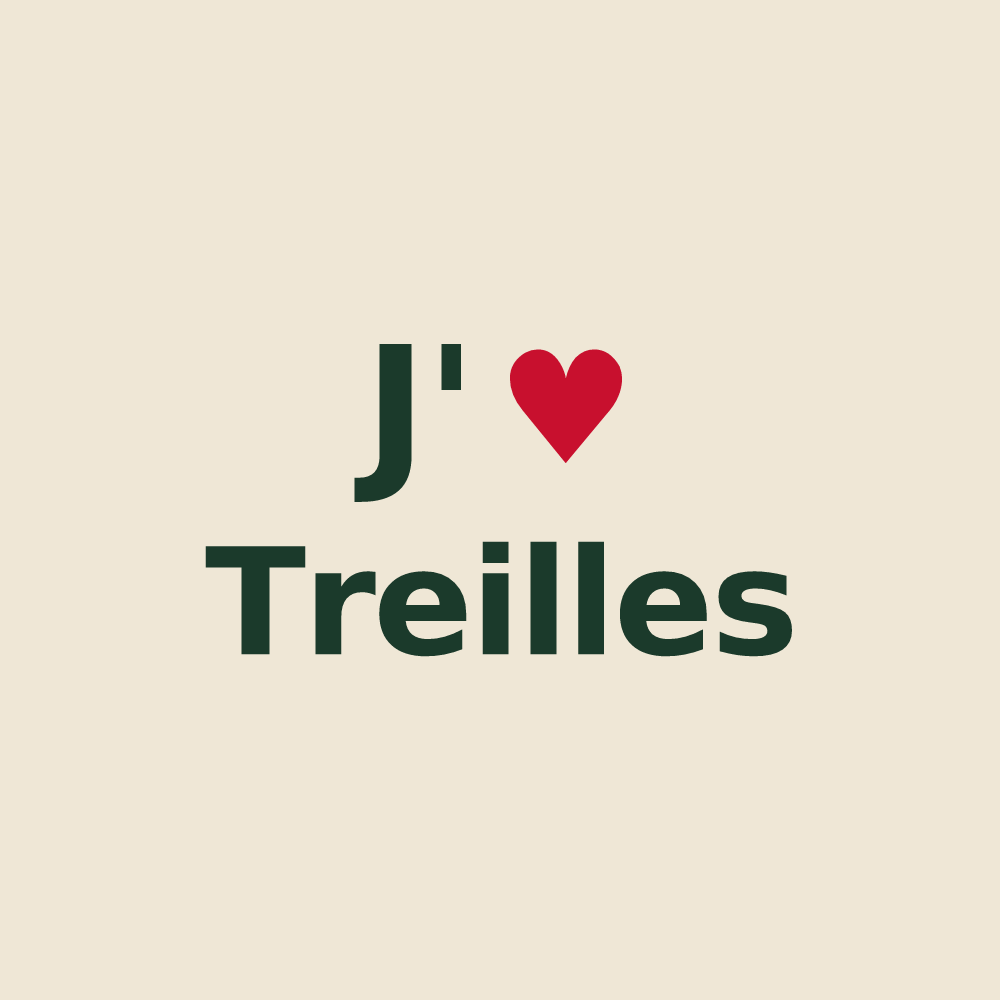 Tote bag personnalisé Treilles — design J'aime Treilles