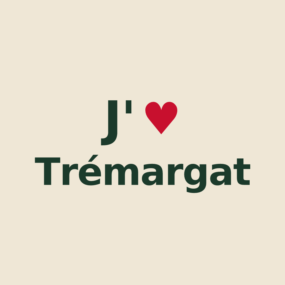 Tote bag personnalisé Trémargat — design J'aime Trémargat