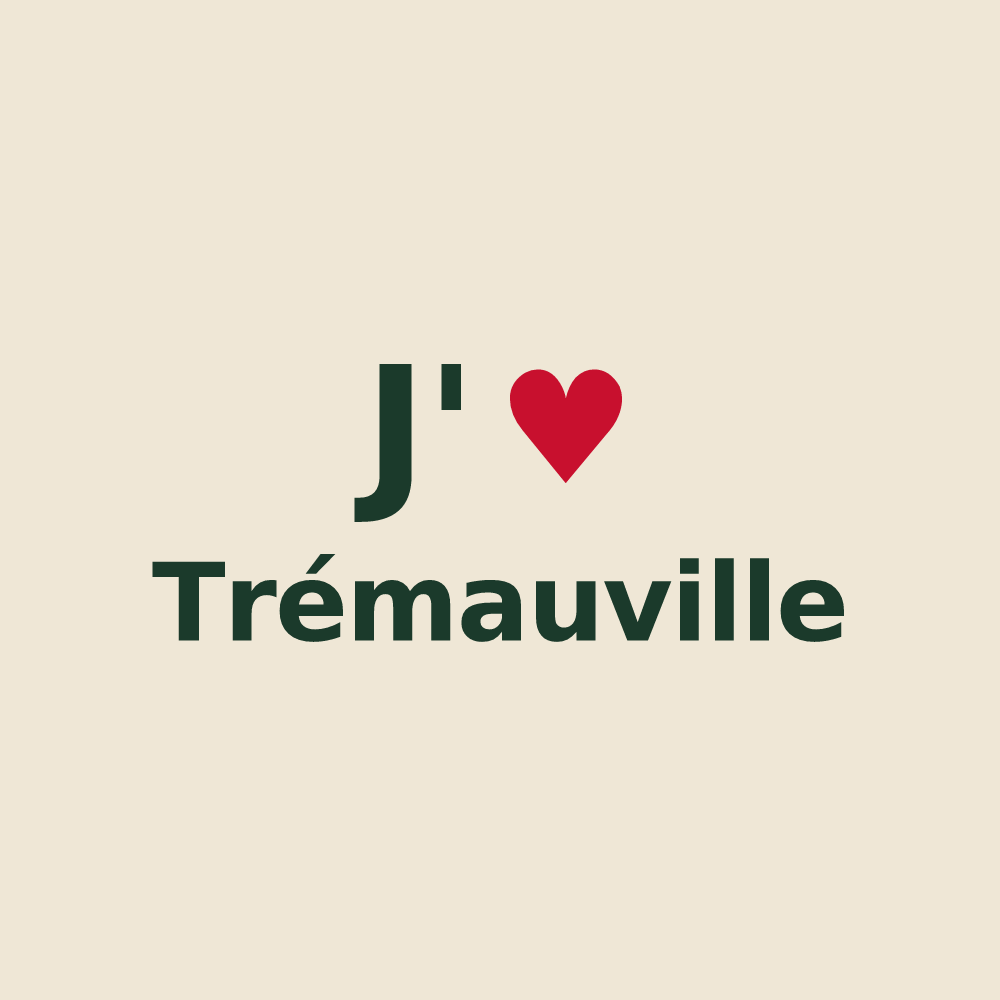 Tote bag personnalisé Trémauville — design J'aime Trémauville