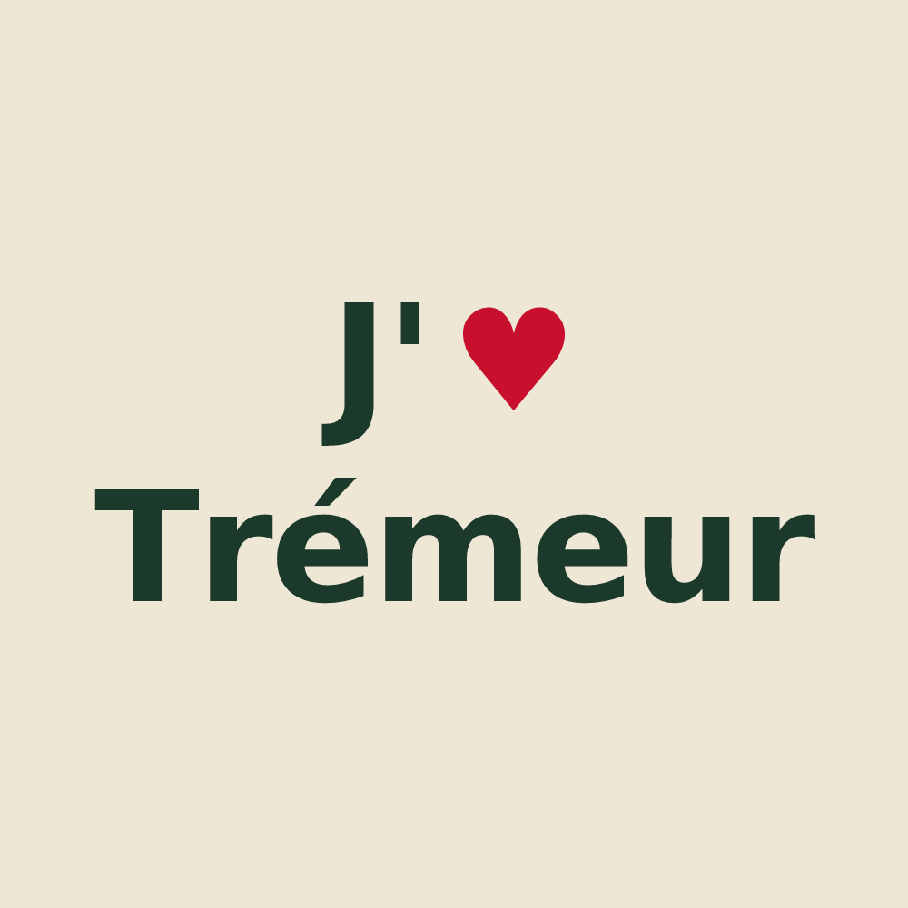 Tote bag personnalisé Trémeur — design J'aime Trémeur
