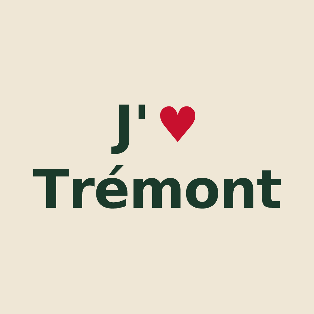 Tote bag personnalisé Trémont — design J'aime Trémont