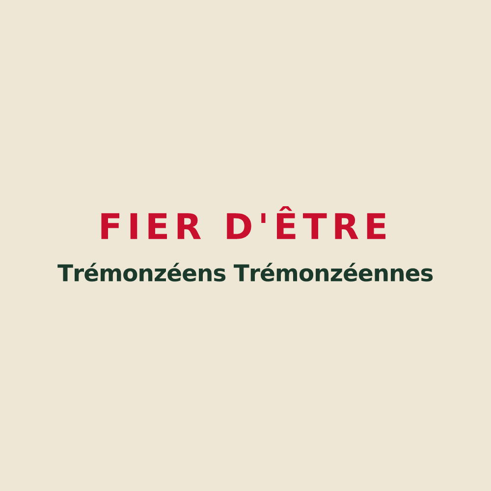 Tote bag « Fier d'être Trémonzéens Trémonzéennes » — design pour Trémonzey