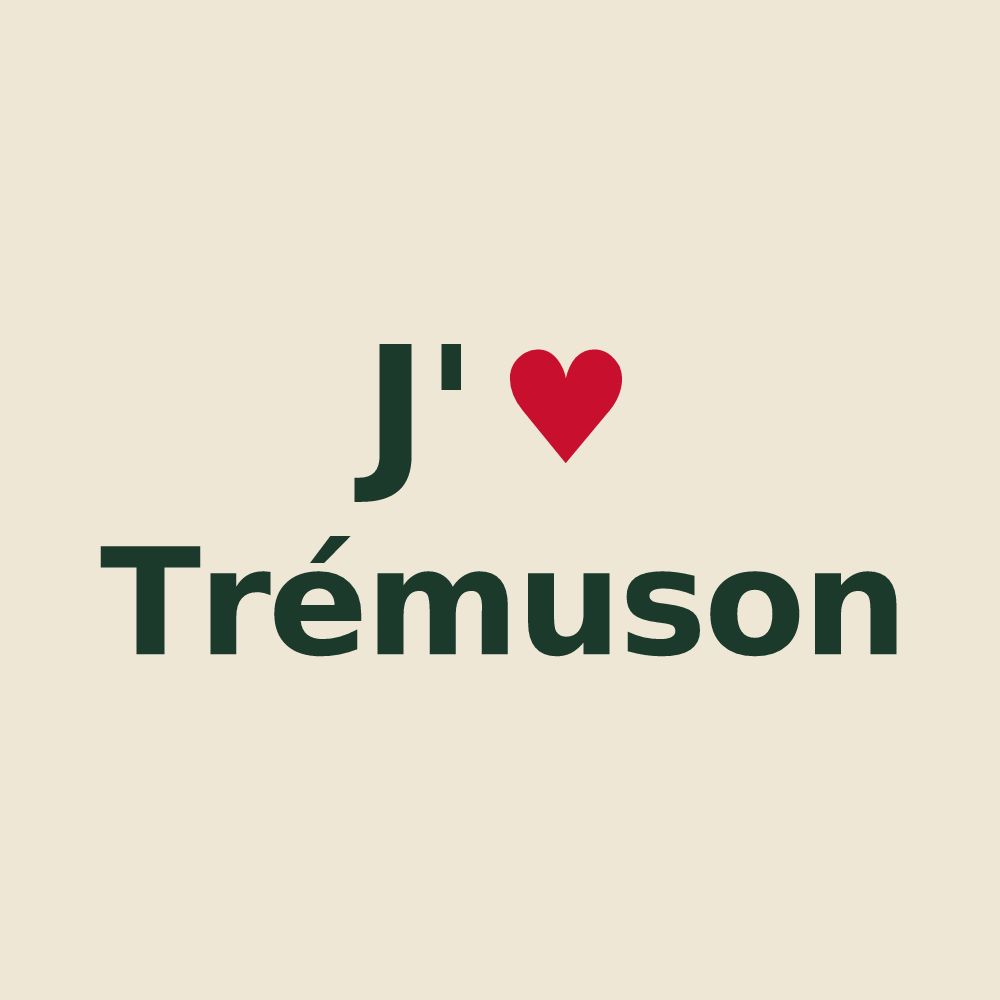 Tote bag personnalisé Trémuson — design J'aime Trémuson