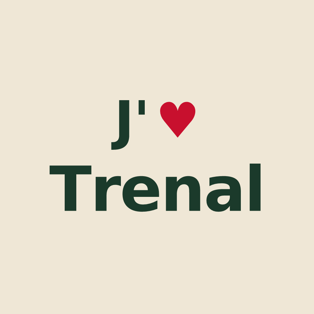 Tote bag personnalisé Trenal — design J'aime Trenal