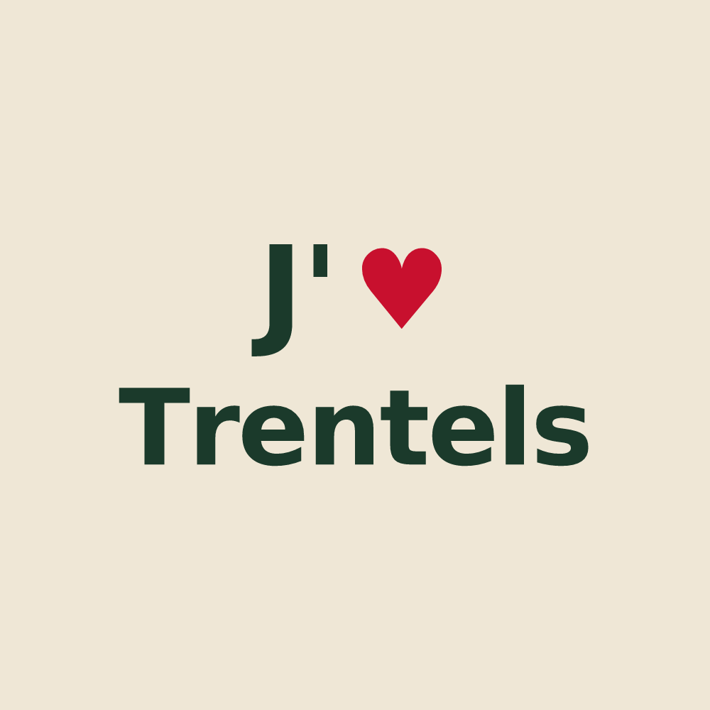 Tote bag personnalisé Trentels — design J'aime Trentels