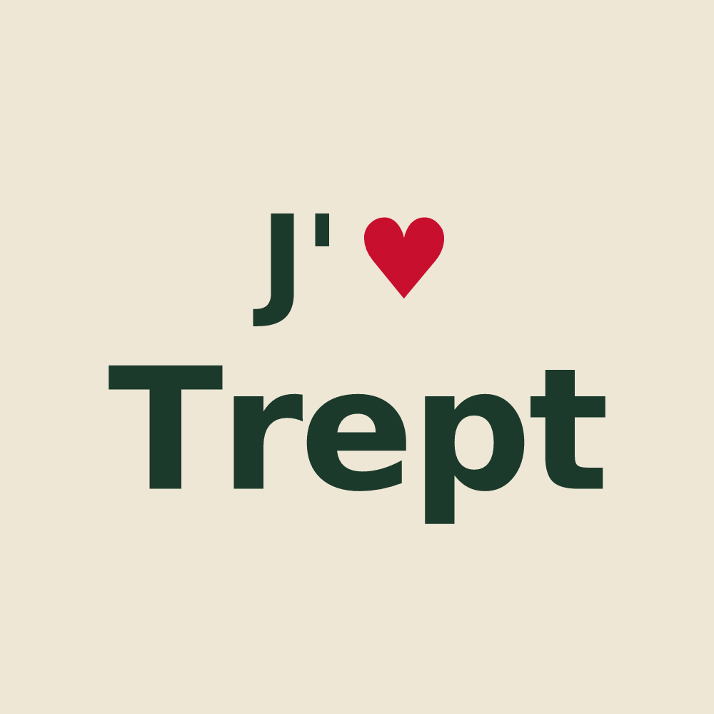 Tote bag personnalisé Trept — design J'aime Trept