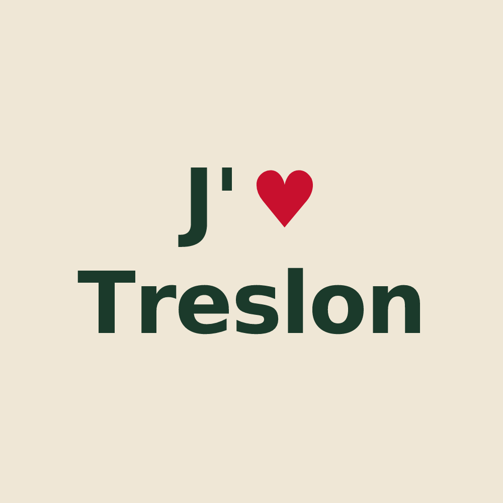 Tote bag personnalisé Treslon — design J'aime Treslon