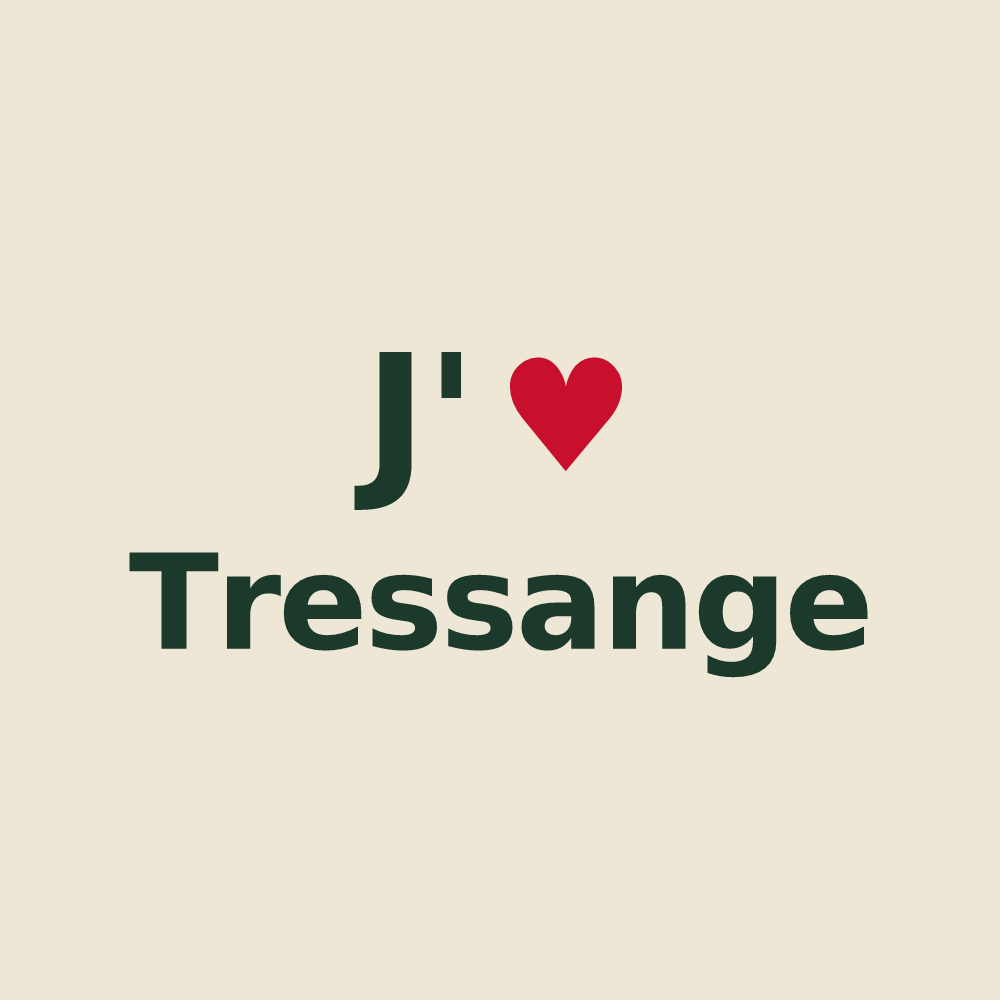 Tote bag personnalisé Tressange — design J'aime Tressange
