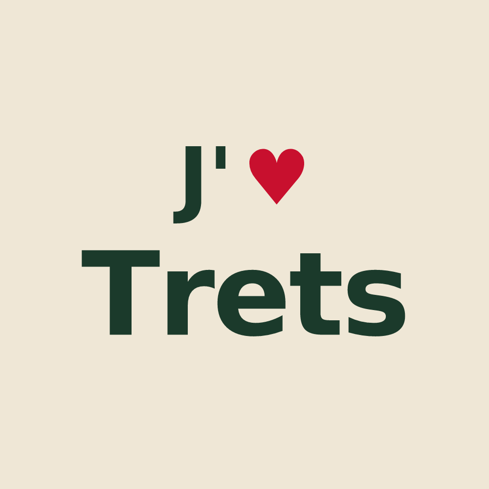 Tote bag personnalisé Trets — design J'aime Trets