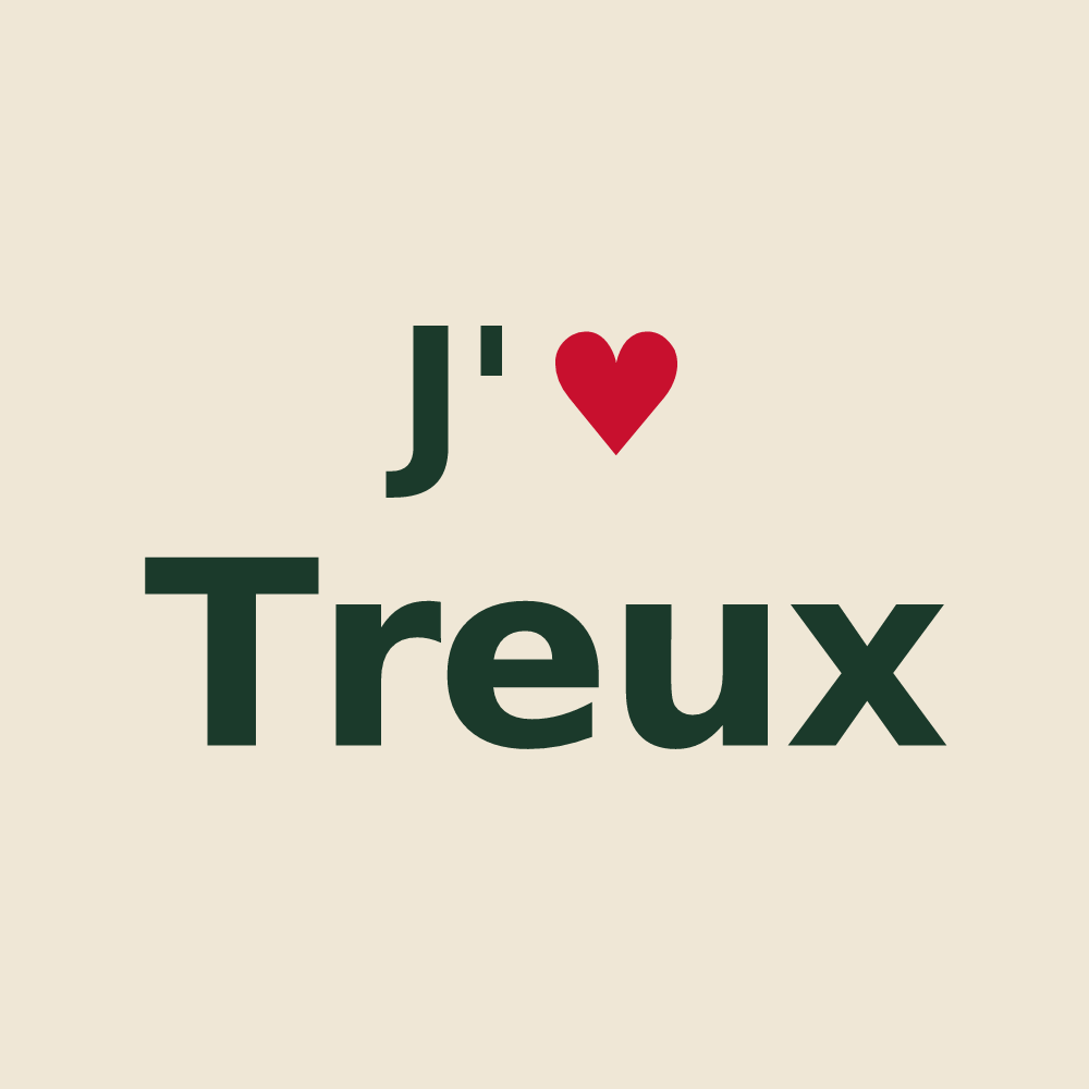 Tote bag personnalisé Treux — design J'aime Treux