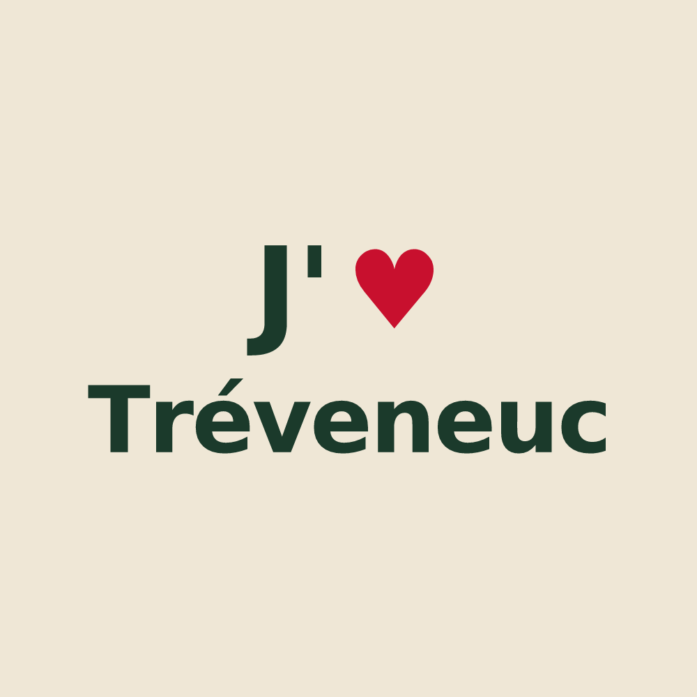 Tote bag personnalisé Tréveneuc — design J'aime Tréveneuc