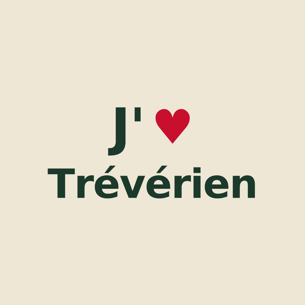 Tote bag personnalisé Trévérien — design J'aime Trévérien