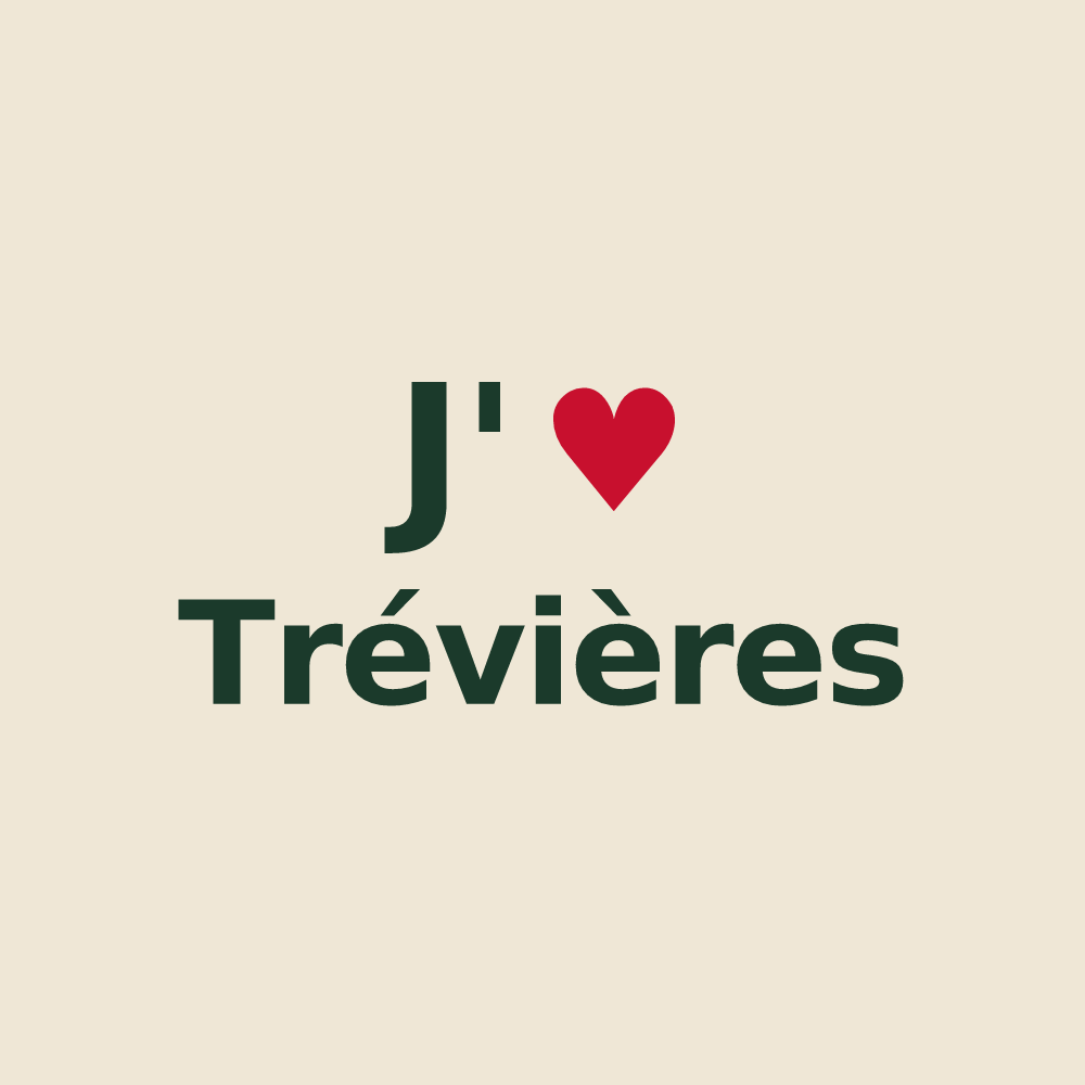 Tote bag personnalisé Trévières — design J'aime Trévières