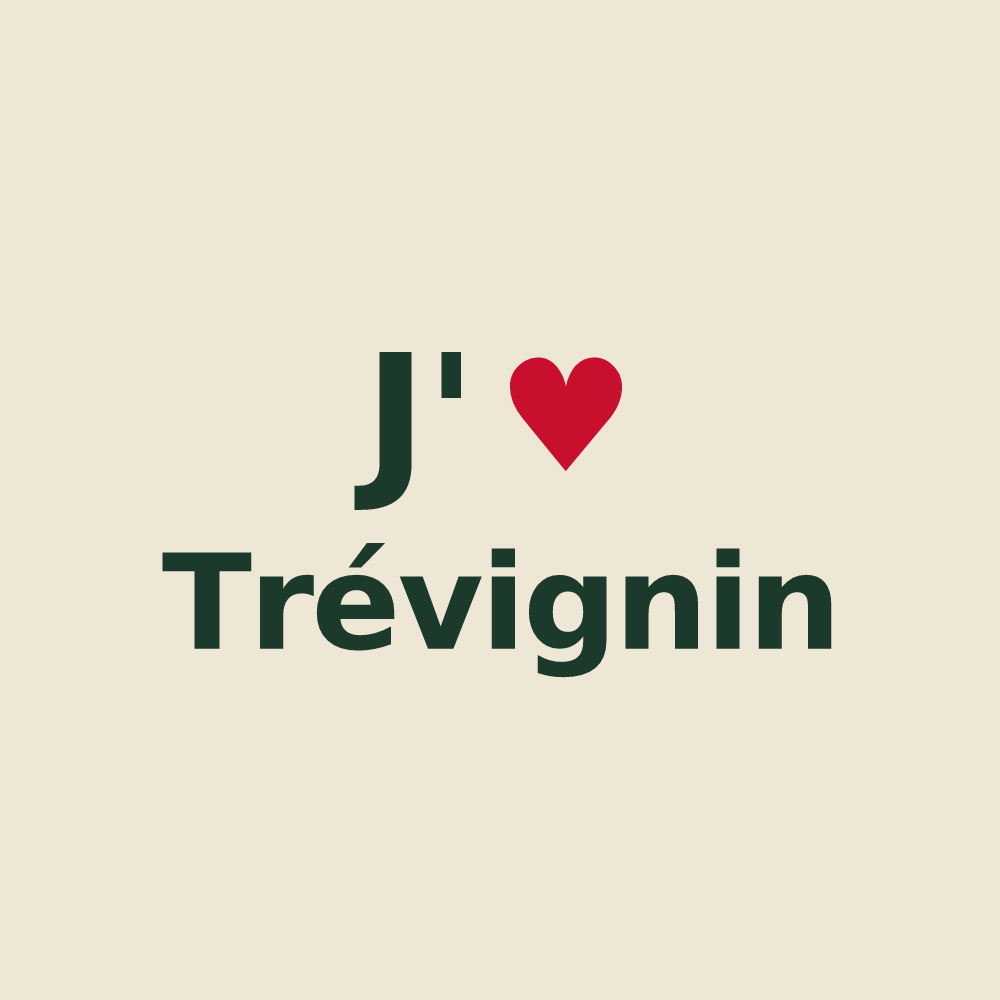 Tote bag personnalisé Trévignin — design J'aime Trévignin