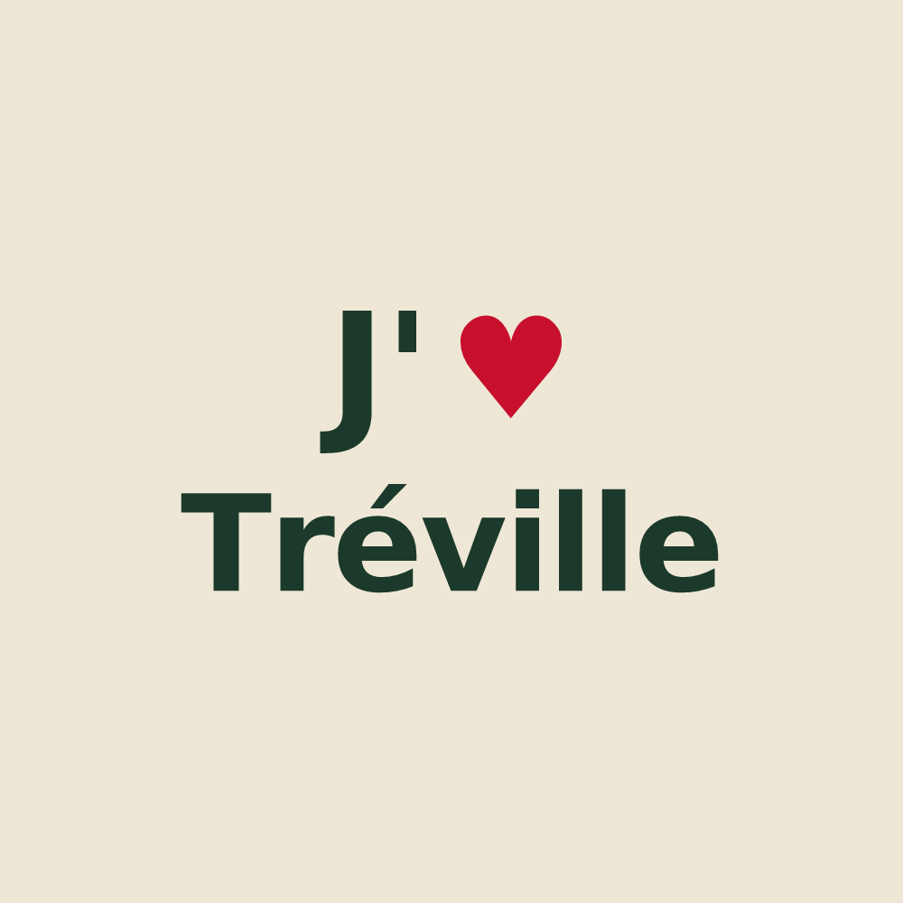 Tote bag personnalisé Tréville — design J'aime Tréville