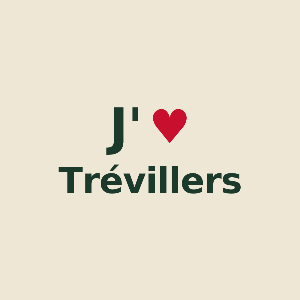 Tote bag personnalisé Trévillers — design J'aime Trévillers