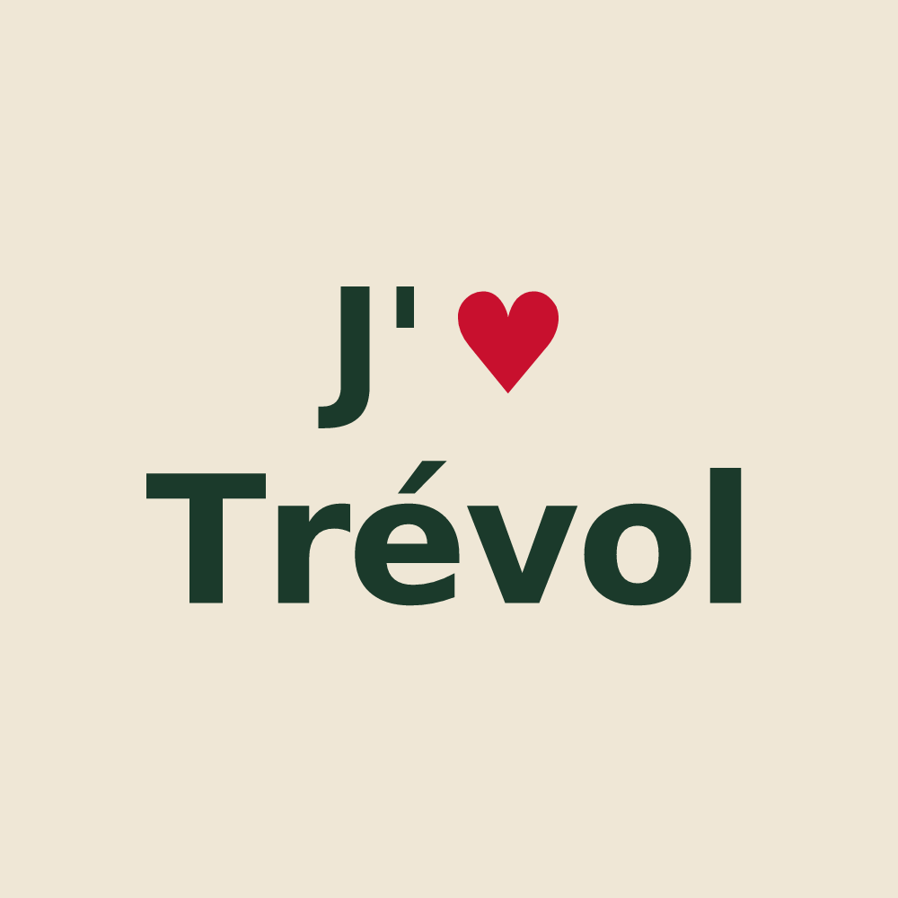 Tote bag personnalisé Trévol — design J'aime Trévol