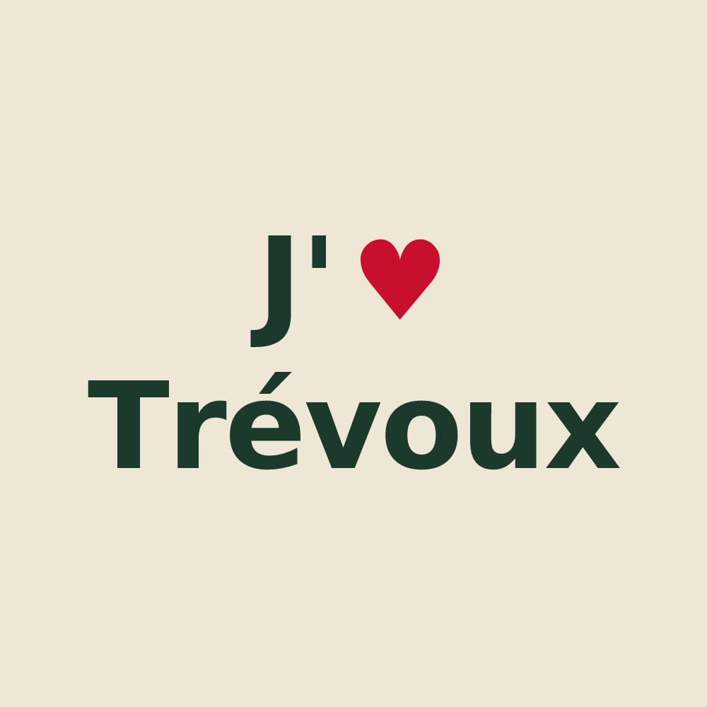 Tote bag personnalisé Trévoux — design J'aime Trévoux