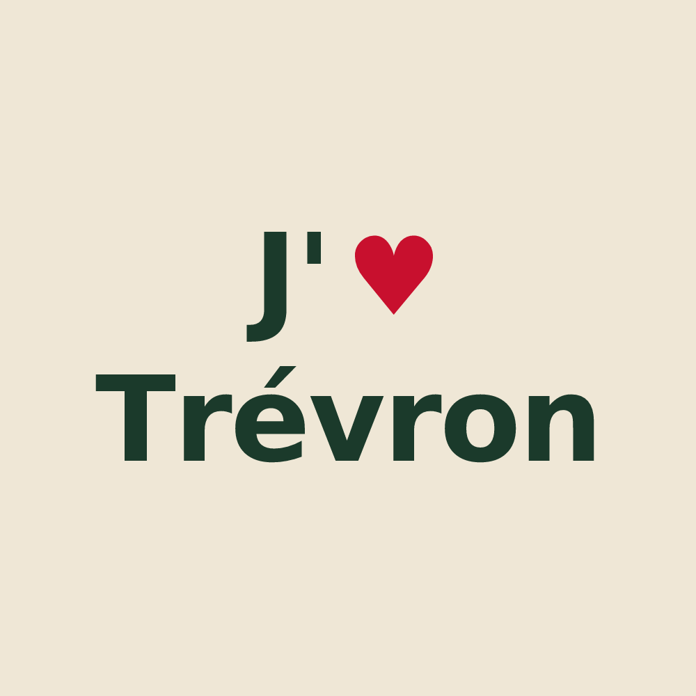 Tote bag personnalisé Trévron — design J'aime Trévron