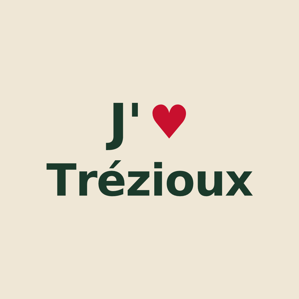 Tote bag personnalisé Trézioux — design J'aime Trézioux