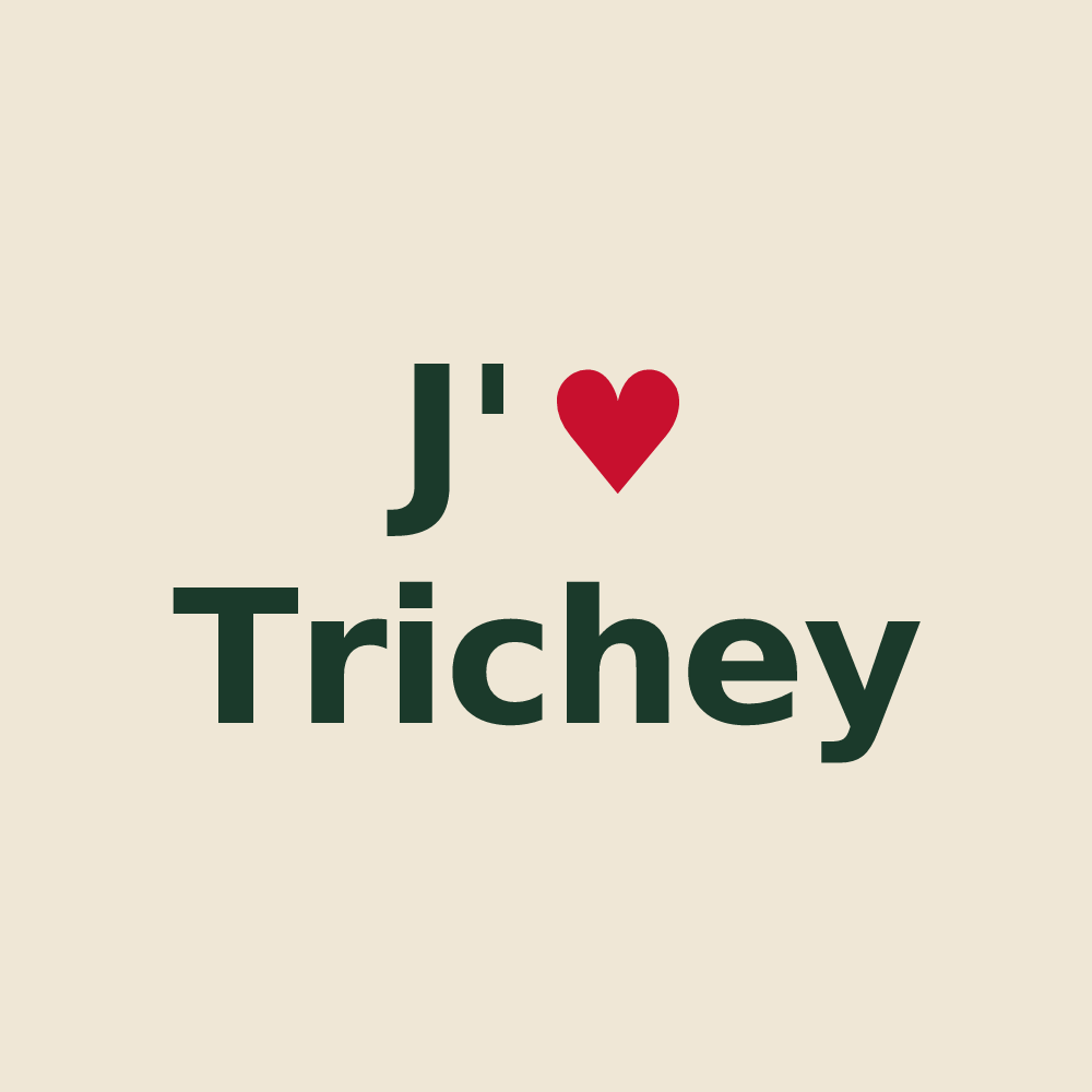 Tote bag personnalisé Trichey — design J'aime Trichey
