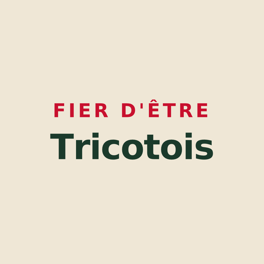 Tote bag « Fier d'être Tricotois » — design pour Tricot