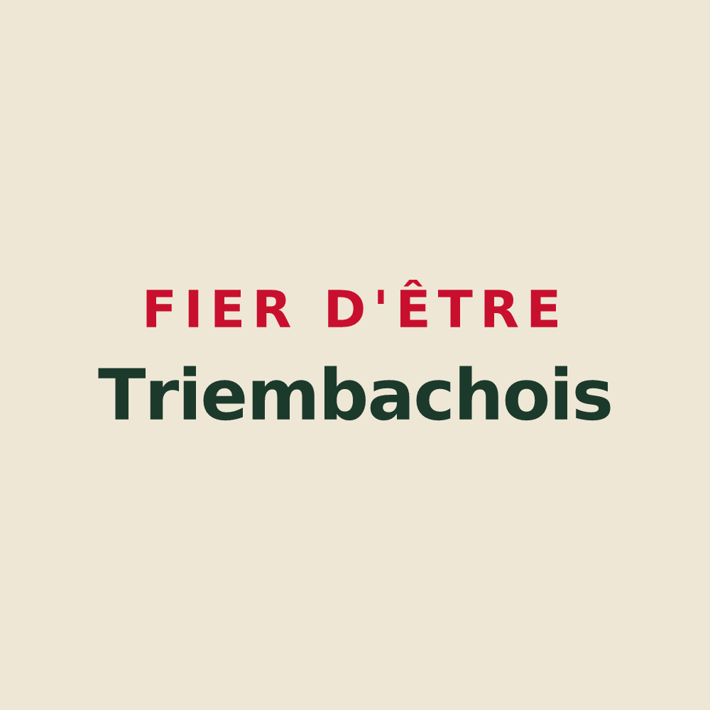 Tote bag « Fier d'être Triembachois » — design pour Triembach-au-Val