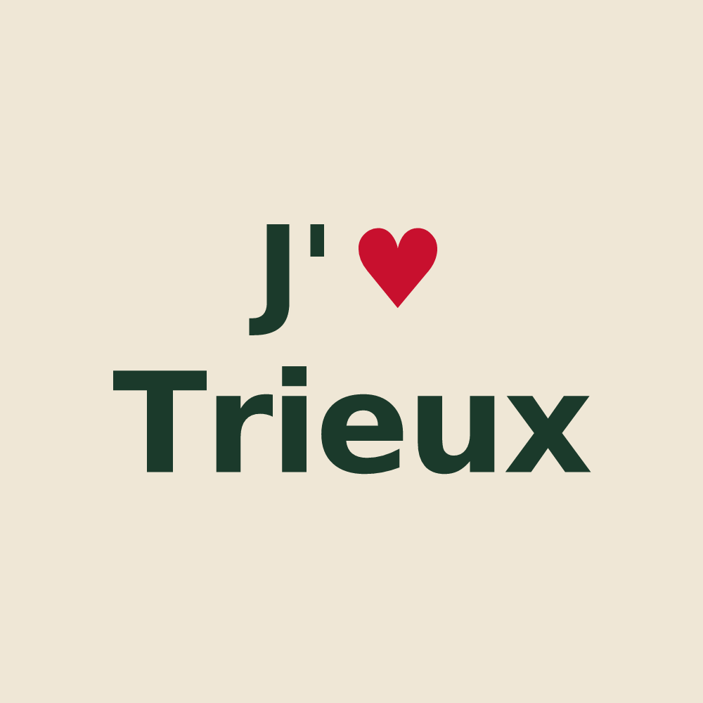 Tote bag personnalisé Trieux — design J'aime Trieux