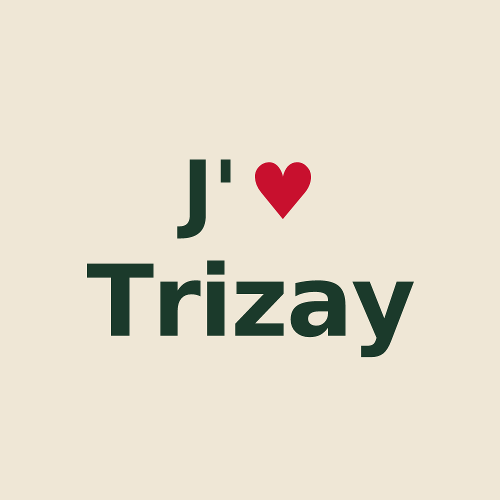 Tote bag personnalisé Trizay — design J'aime Trizay