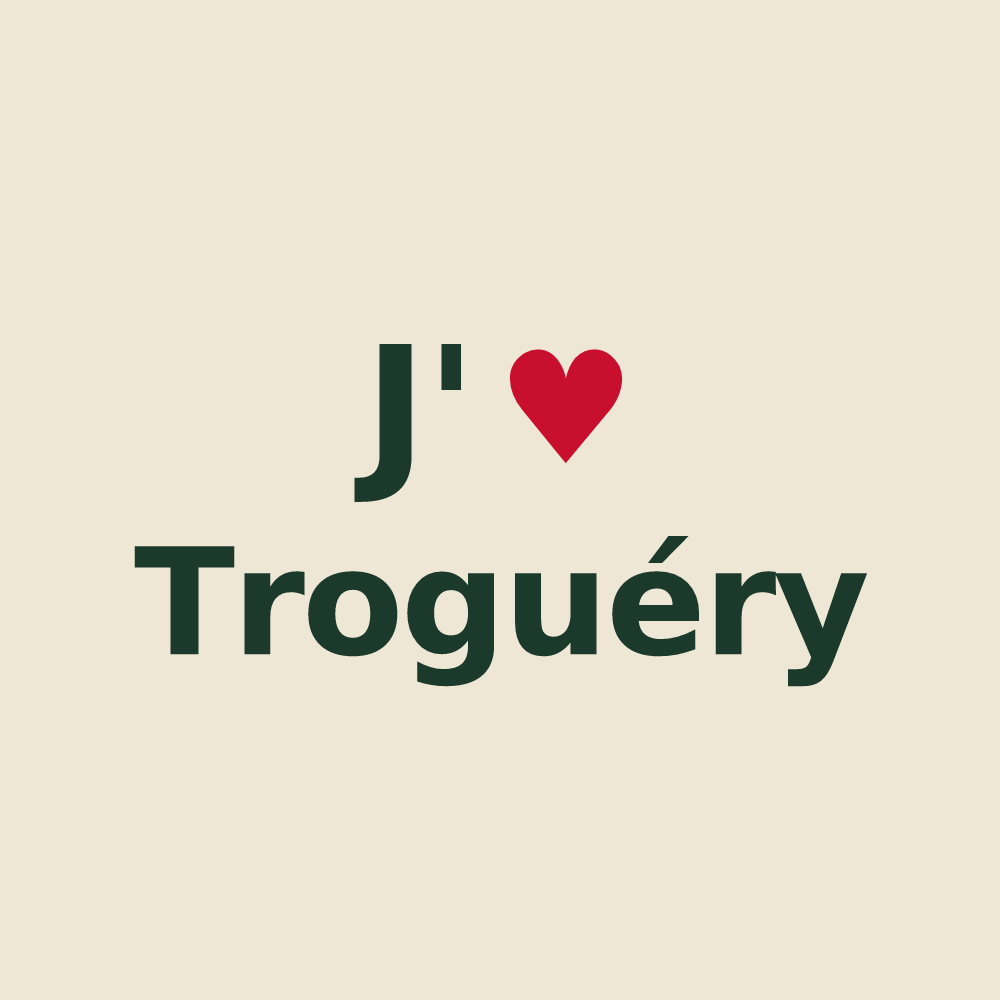 Tote bag personnalisé Troguéry — design J'aime Troguéry