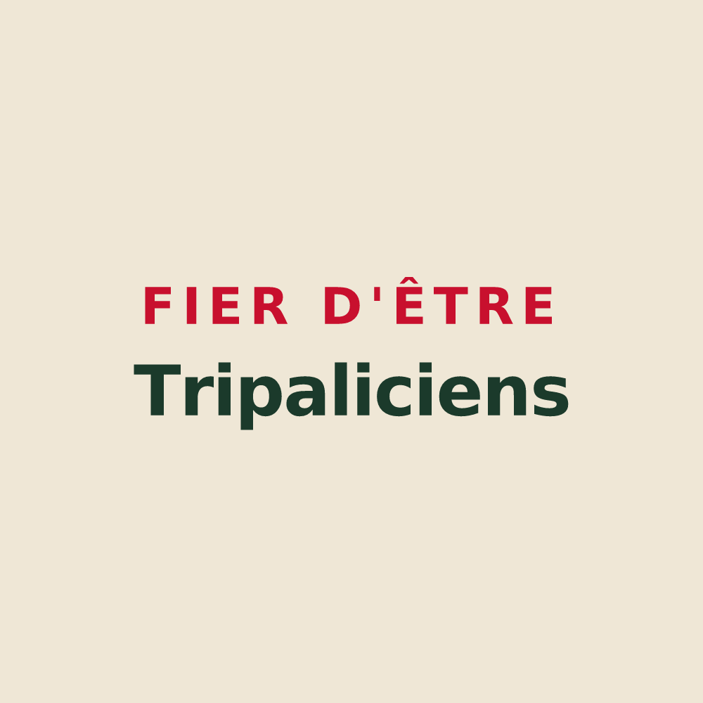 Tote bag « Fier d'être Tripaliciens » — design pour Trois-Palis