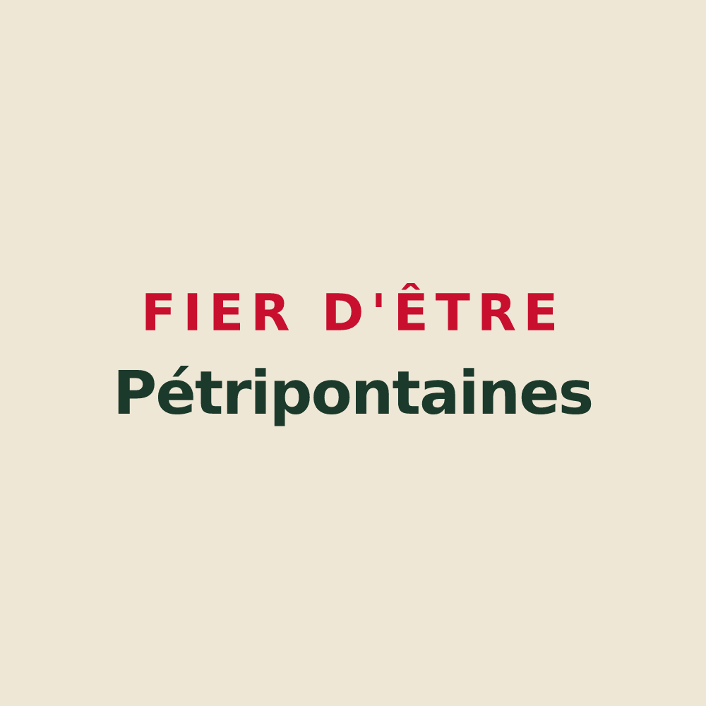 Tote bag « Fier d'être Pétripontaines » — design pour Trois-Rivières