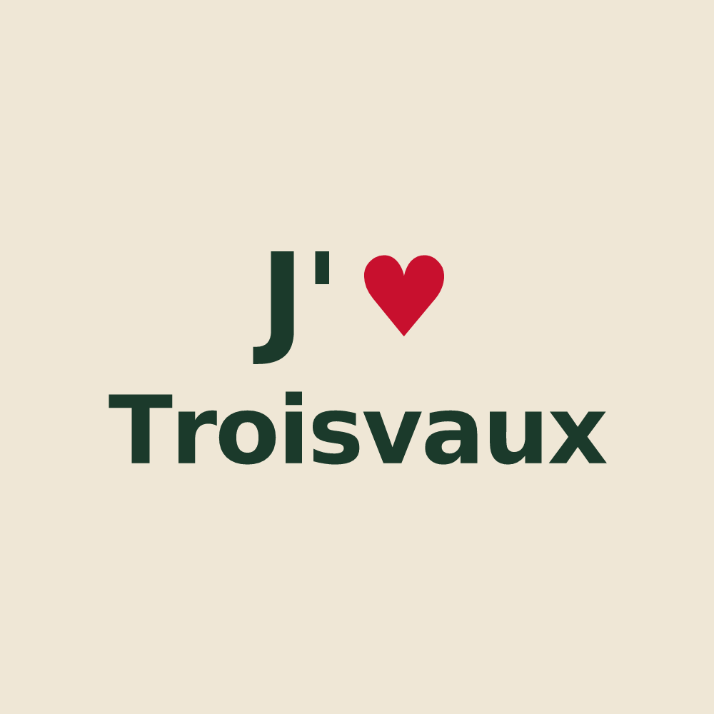 Tote bag personnalisé Troisvaux — design J'aime Troisvaux