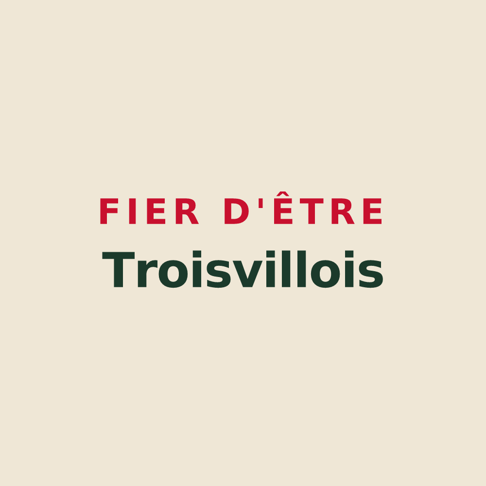 Tote bag « Fier d'être Troisvillois » — design pour Troisvilles