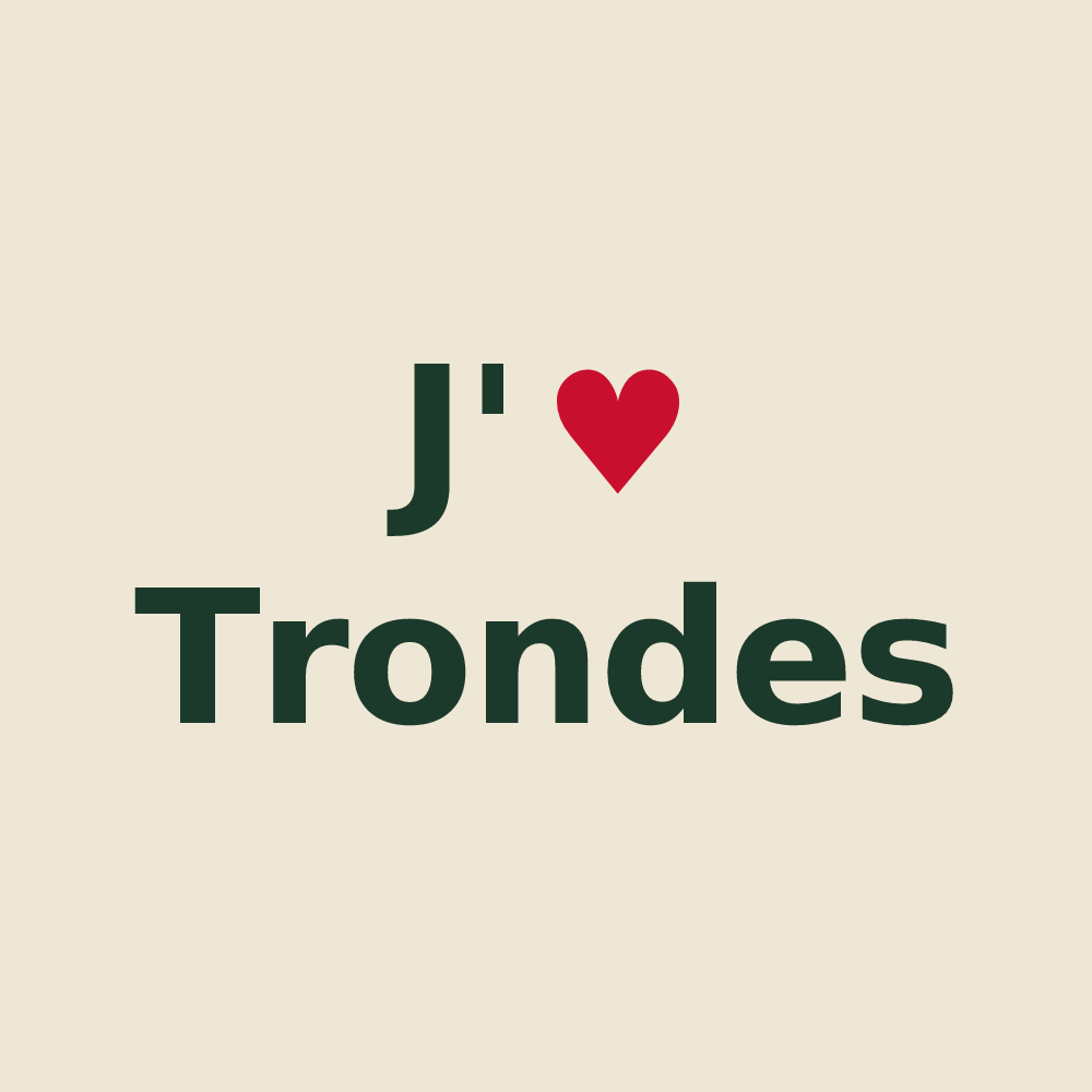 Tote bag personnalisé Trondes — design J'aime Trondes