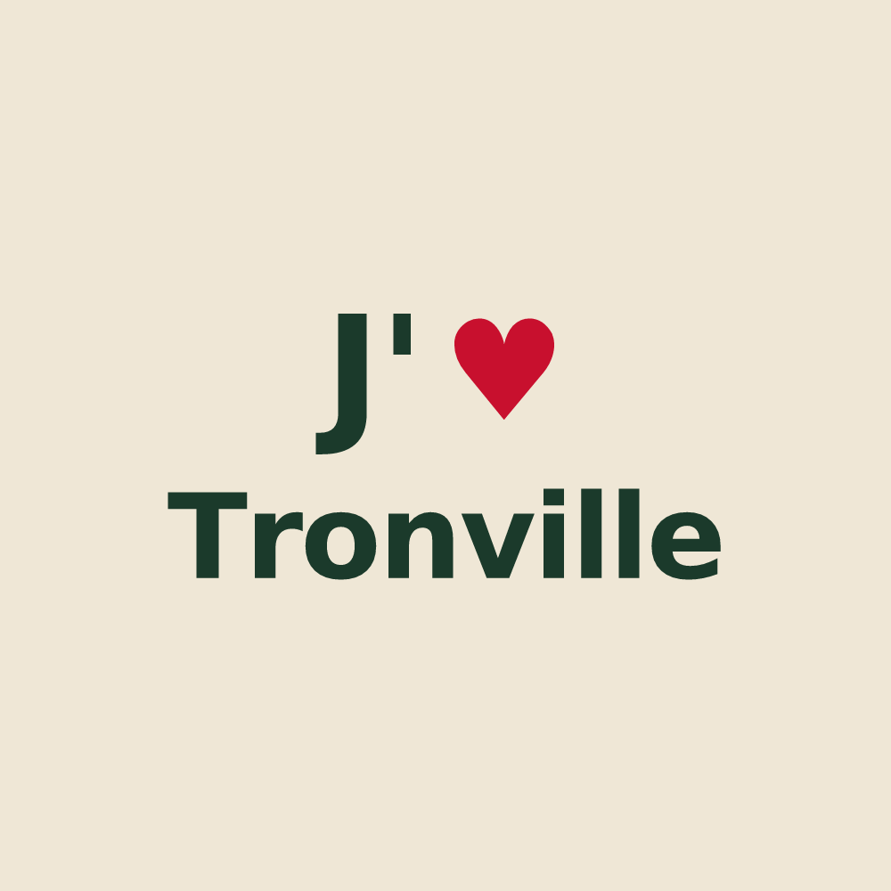 Tote bag personnalisé Tronville — design J'aime Tronville