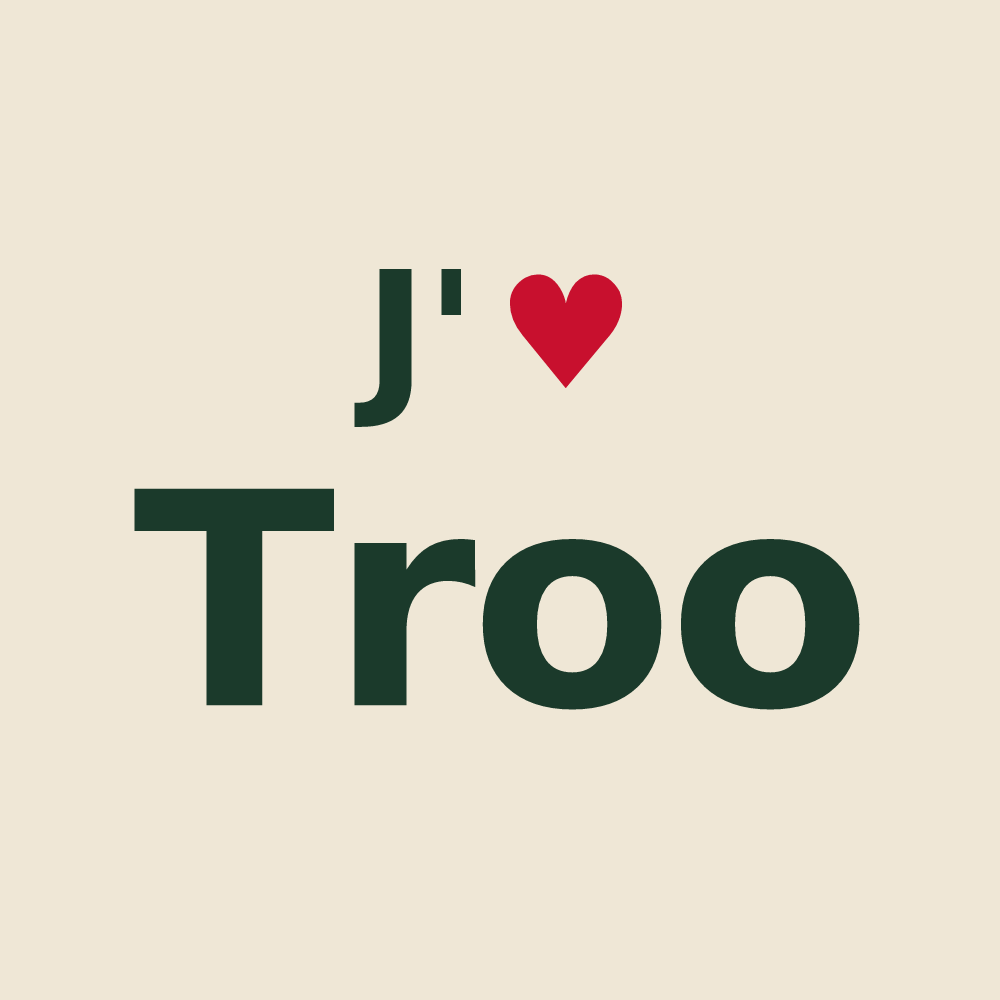 Tote bag personnalisé Troo — design J'aime Troo
