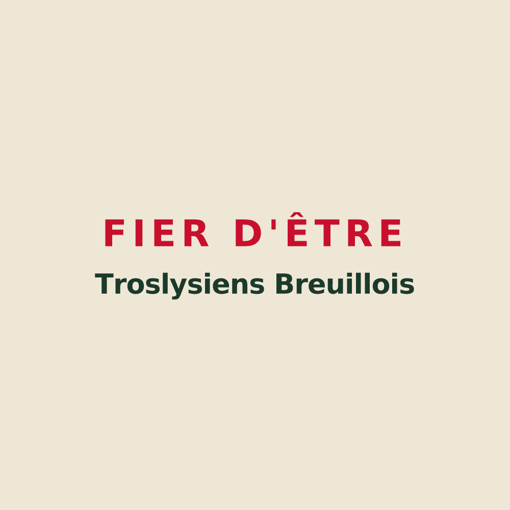 Tote bag « Fier d'être Troslysiens Breuillois » — design pour Trosly-Breuil
