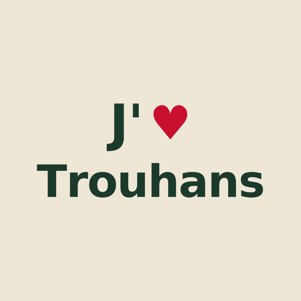 Tote bag personnalisé Trouhans — design J'aime Trouhans