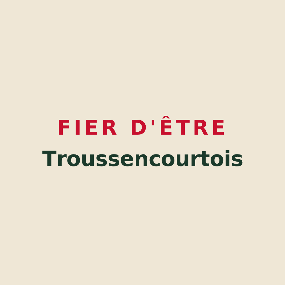 Tote bag « Fier d'être Troussencourtois » — design pour Troussencourt