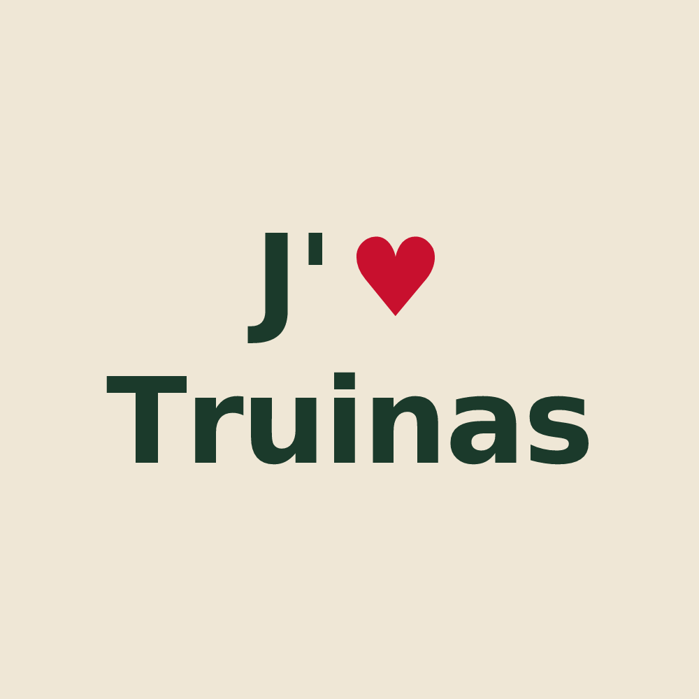 Tote bag personnalisé Truinas — design J'aime Truinas
